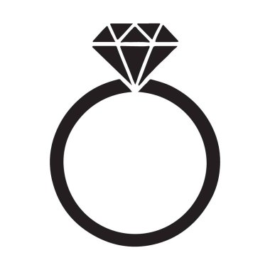 Çarpıcı bir elmas yüzük çizimi. Nişan duyuruları, mücevher tasarımları ya da zarif grafikler için mükemmel. Temiz ve modern tasarımı her projeye biraz entelektüellik katar..