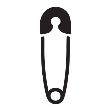 Basit, tanınabilir bir resim gerektiren el yapımı, dikiş ya da tasarım projeleri için mükemmel bir çengelli iğnenin basit bir vektör çizimi.