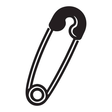 Vektör formatında bir çengelli iğnenin açılı görüntüsü. Dijital grafiklerden tekstil projelerine ve illüstrasyonlara kadar çeşitli tasarım ihtiyaçları için ideal.