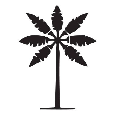 Bu zarif palmiye ağacı vektör grafiğini keşfedin, projelerinize tropikal bir dokunuş eklemek için mükemmel. Bu siluet temiz, çok yönlü ve her türlü tasarımı geliştirmeye hazır..