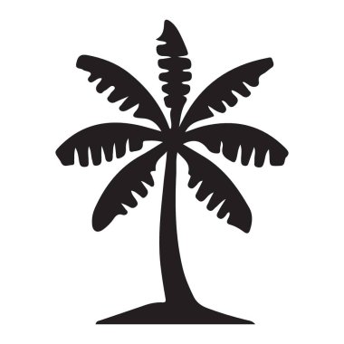 Çeşitli uygulamalar için yüksek kaliteli palmiye ağacı silüeti çizimi. Tropikal plaj ya da tatil atmosferiyle tasarım yapmak için ideal. Posterler, logolar ve sanat için mükemmel..