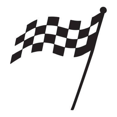 Damalı yarış bayrağının vektör çizimi, otomotiv, motor sporları veya zafer kavramları için idealdir. Projenize enerji eklemek için bu dinamik bayrak resmini kullanın.