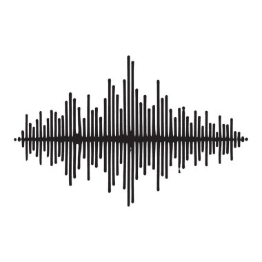 Bu bir ses dalgası sinyalinin vektör illüstrasyonudur, ses tasarımları, müzik projeleri veya ses elementlerini temsil eden grafik elementler için mükemmeldir..