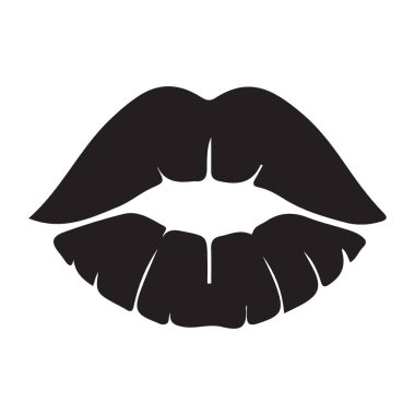 Bu dolgun dudak silueti bir vektör sanatı. Moda tasarımları için mükemmel. Güzellik, yazdırma veya internete bağlı projeler için kullan.