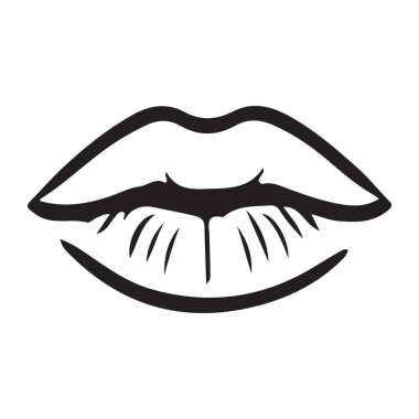 İnce dişli dudakların vektör sanat çizimi, diş ve güzellikle ilgili projeler için idealdir. Diş klinikleri ve kozmetik markalar için mükemmel..