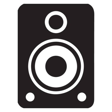 Gürültülü bir ses hoparlörü sistem ikonu içeren modern bir vektör tasarımı. Çeşitli projelerde ses, müzik, eğlence ve elektronik cihazları temsil etmek için harika.