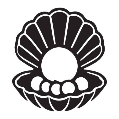 Bu detaylı inci midye siluet vektör illüstrasyonuyla yaratıcı çalışmanızı geliştirin. Deniz teması, logo ve zarafet gerektiren her proje için mükemmel bir ilave..