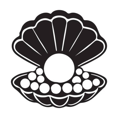 Zarif vektör siluetini keşfedin. İnci kabuğu küçük incilerle dolu. Zarif ve sofistike tasarımlar için mükemmel. Sanat çalışmalarınızı geliştirmek için şu anda kullanılabilir.