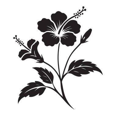 Sanatsal amfibik çiçek silüetimizi indir. Grafik elementler ve tasarım için mükemmel. Yaratıcı projeler için bir tasarım unsuru olarak harika.