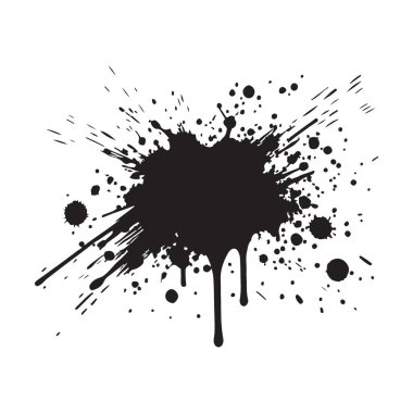 Yaratıcı projelerinize ham ve sanatsal bir dokunuş eklemek için mükemmel olan bu çok yönlü grunge mürekkep sıçrama vektör resmini keşfedin. Özgeçmiş, örtüşmeler ve daha fazlası için ideal.