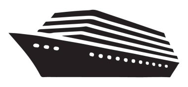 İkonik yolcu gemisi çizimi, lüks, macera ve rahatlama seyahat deneyimlerini somutlaştırır. Gezi temalı seyahat, tatil ve turizm projeleri için mükemmel.