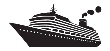 Seyahat acenteleri, denizcilik işleri ya da denizi seven herkes için mükemmel bir seyahat gemisinin ayrıntılı vektör çizimi. Bu vektör grafik, lüks seyahatlerin ve okyanus maceralarının özünü yakalar..