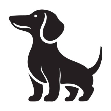 Bu zarif dachshund siluetini keşfedin, hayvan severler ve tasarım meraklıları için mükemmel. Yaratıcı projeleriniz için bu vektörü kullanın ve dachshundların cazibesini takdis edin.