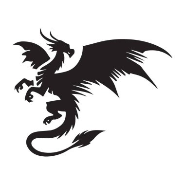 Bu efsanevi yaratığın gizemini ve gücünü yakalayan etkileyici bir ejderha siluet vektör tasarımı keşfedin. Fantezi temalar, logolar ve eşsiz sanatsal projeler için mükemmel..