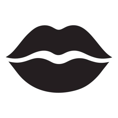 Bu çarpıcı siluet, temiz bir vektör çizimi olarak yapılmış koyu siyah dudaklara sahiptir. Logo tasarımları, markalaşma ya da modern zarafete ihtiyaç duyan her proje için idealdir..