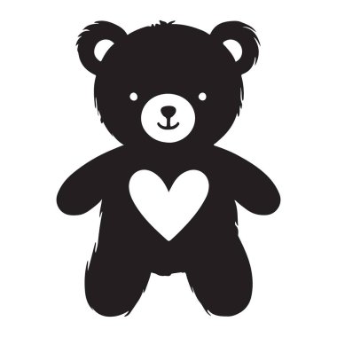 Göğsünde kalp olan bu sevimli oyuncak ayı vektör grafiğini indir. Çocukların tasarımları, hediyeleri ve biraz sevgi ve cazibeye ihtiyacı olan her şey için idealdir..