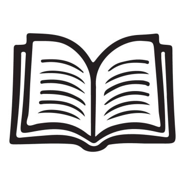 Açık bir kitabın yüksek kalite vektör çizimi. Bu grafiği okuyucuları yakalamak ya da edebiyat ve öğrenimi sergilemek için eğitici materyal olarak kullanın.
