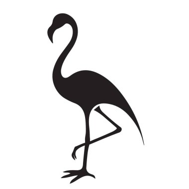 Çarpıcı bir flamingo silueti zarif bir şekilde tek bacağının üzerinde duruyor. Tropikal temalı tasarımlar, logolar ve sanatsal projeler için mükemmel. Temiz vektör biçimi ölçeklenebilirliği sağlar.