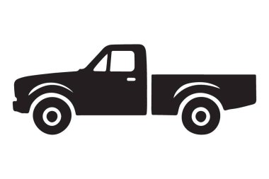 Taşımacılık, teslimat ya da inşaat hizmetlerini temsil etmek için mükemmel bir pikap çizimi. Temiz tasarımı çok yönlülüğü güvence altına alır.