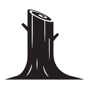 Bir ağaç kütüğünün yüksek kalite vektör çizimi. Ormancılık, çevre projeleri veya doğa temalı tasarımlar için idealdir. Ölçeklenebilir vektör herhangi bir boyutta netlik sağlar.