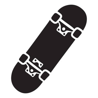 Basit bir kaykay vektör çizimi. Kaykay, şehir kültürü ve ekstrem sporlarla ilgili tasarımlar için harika. Kayak sahnesinin enerjisini yakala.