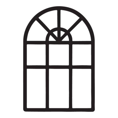 Bu minimalist pencere çerçeve silueti vektörü tasarım projeleri için mükemmeldir. Basit ve temiz, herhangi bir görsel bileşime mimari bir dokunuş ekleyebilir..