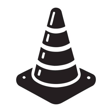 Trafik konisinin vektör çizimi, yol güvenliği ve inşaat projeleri için mükemmel. Güvenlik farkındalığını veya tehlike uyarılarını desteklemek için bu resmi kullanın.
