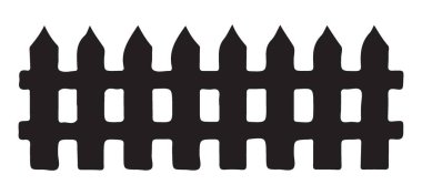 Klasik ahşap çitlerin bu hoş silüeti ile bahçe ve el işi projelerinizi geliştirin. Her tasarıma kırsal bir cazibe katmak için mükemmel..