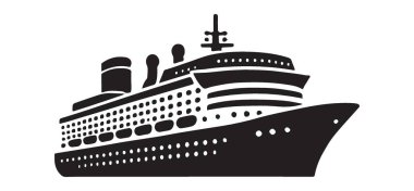 Ayrıntılı yolcu gemisi çizimleri seyahat broşürleri, tatil promosyonları ya da deniz temalı tasarımlar için mükemmel. Kolay ölçeklendirme ve kişiselleştirme için yüksek kaliteli vektör.