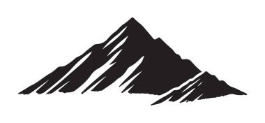 Dramatik dağ silueti, açık hava macera temaları için ideal. Çarpıcı manzaralar, yürüyüş yolları ve grafik tasarım projeleri oluşturmak için bu vektör illüstrasyonunu kullanın.