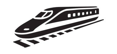 Raylar boyunca hızlı giden bir trenin vektör çizimi, seyahat ve turizm projeleri için mükemmel, ya da modern ulaşım sistemlerini temsil ediyor. Hızlı ve parlak bir tasarım..