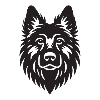 Bir Alman çoban köpeğinin yüzünün çarpıcı bir temsili, belirgin özelliklerini ve özenli bakışlarını yakalıyor. Üreme meraklıları ve sanat projeleri için mükemmel..