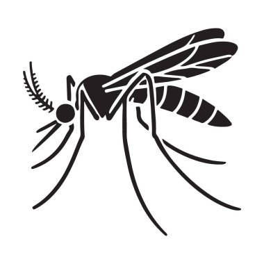 Bu detaylı sivrisinek silueti çizimi ile böcek kontrolü hakkında farkındalığı arttırın. Eğitim materyalleri ve haşere yönetimi tasarımları için mükemmel vektör sanatı.