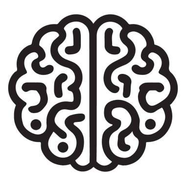 İnsan beyninin vektör çizimi zekayı, yaratıcılığı ve düşünme sürecini sembolize ediyor. Eğitim, psikoloji veya tıbbi projeler için bu grafiği kullanın.