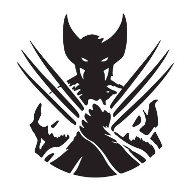 Marvel Wolverine siluet çizim çizgi roman karakteri ikonik tasarım