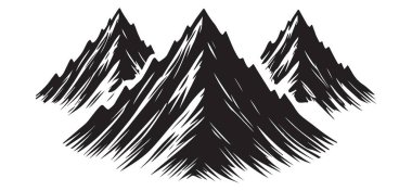 Dramatik Dağ Silüeti Dış Mekan Keşfi ve Macerası Tasarımı