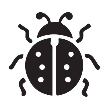 Altı Benekli Uğur Böceği Görüntü Tasarım Vektörü Grafiği