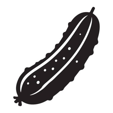 Turşu Vektörü Silueti Taze Sağlıklı ve Lezzetli Yemek Çizimi