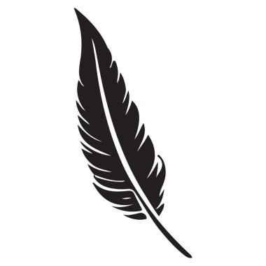 Yaratıcı Görsel Projeler için Tüylü Silüet Tasarım Elementi