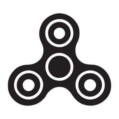 Tasarım amacı için siyah hareketli spin çizimi