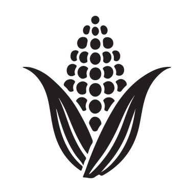 Tarımsal ve Hasat Temaları için Zarif Mısır İzleme Vektörü İllüstrasyonu