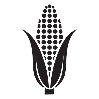 Çiftçilik ve Tarım Projeleri için Basit Mısır Kulak Vektörü Grafiği