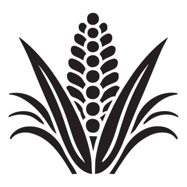 Sonbahar ve Hasat Temaları için Rustik Mısır Saptırma Vektörü İllüstrasyonu