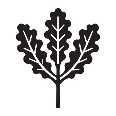 Zarif Yaprak Siluet Vektör Doğanın İlham Verdiği Tasarım İllüstrasyonu