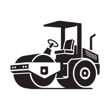 İnşaat endüstrisi için ağır yol silindiri.