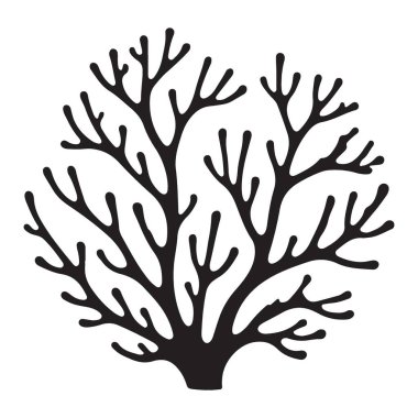Çembersel Bush Vektör İllüstrasyonu Çiçek Tasarımı Yalıtılmış Element
