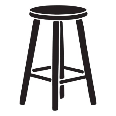 Ev Dekorasyonu İçin Basit Dışkı Silüeti Resimleri Minimalist Mobilya Tasarımı Elemanı