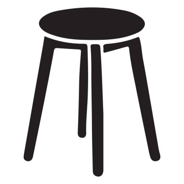 Yuvarlak Koltuk Çizimi Modern Siluet Mobilya Tasarımı