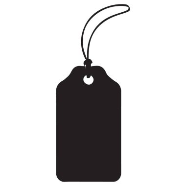 Marka Ticareti için Zarif Hediye Etiketi Vektör Silueti