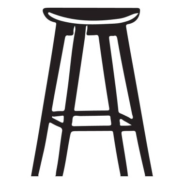 Modern Mutfaklar için Sırtsız Bar Taburesi Görünümü